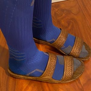 COPY - Blue and Grey Nike softball socks. Knee high socks